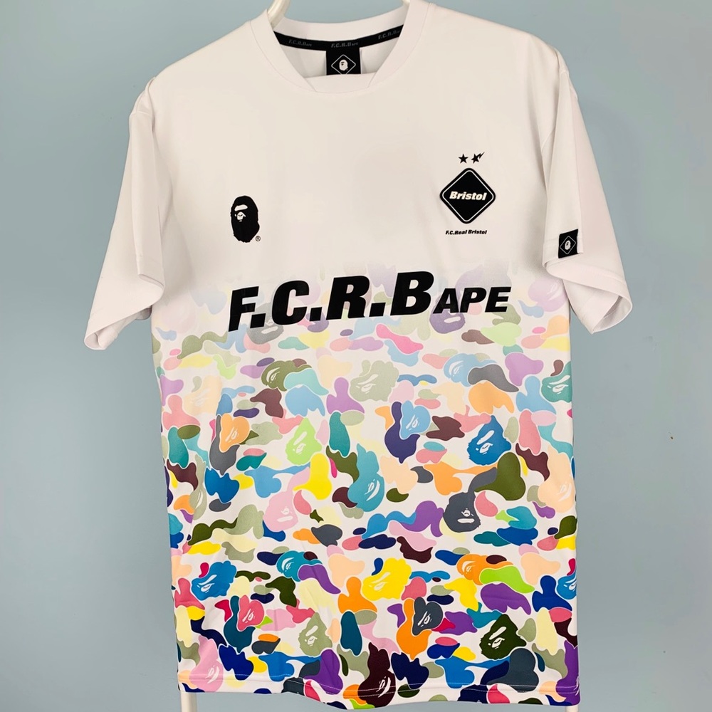 Bape F.C.R.B. Multicolor Rainbow Jersey Medium